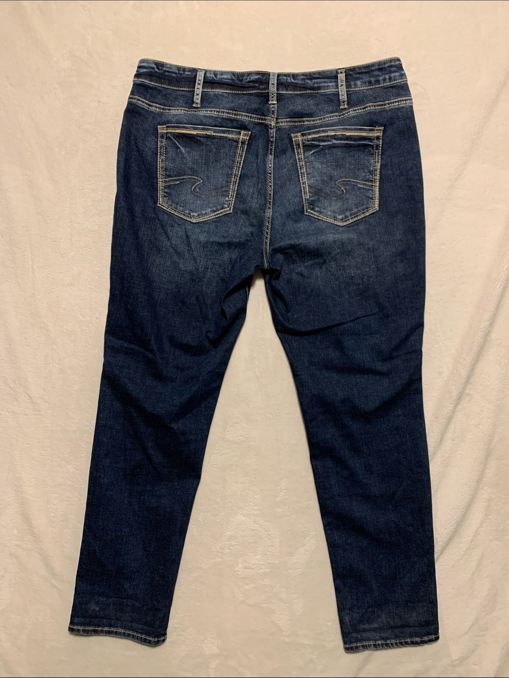 Silver Jeans boyfriend jeans blue size 18/29 cuffed